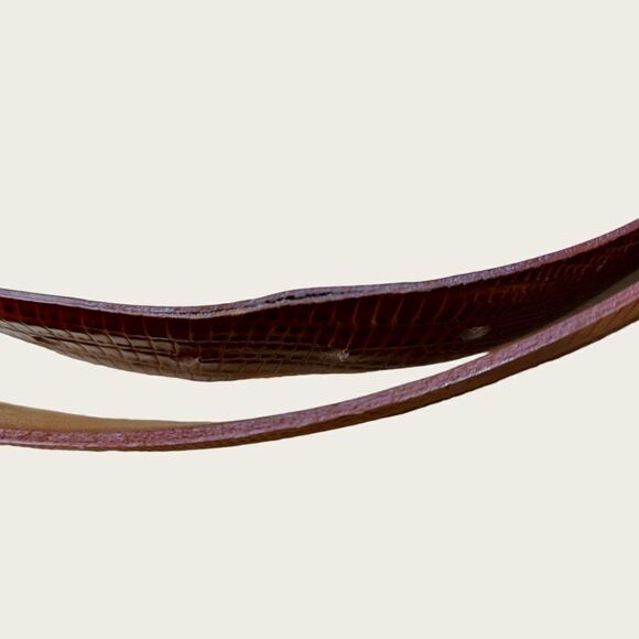 Bench Craft Brown Reptile Leather Belt - Picture 7 of 8